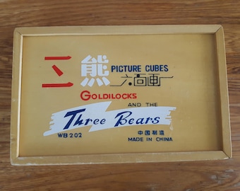 Picture cubes Gold and the three bears