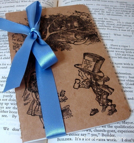 Items similar to Alice in Wonderland Small Notebook/Journal/Pocketbook Perfect for Gifts and Items similar to Alice in Wonderland Small Notebook/Journal/Pocketbook Perfect for Gifts and