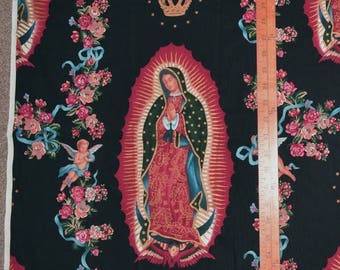 FABRIC Alexander Henry fabric folklorico Folk Art Virgin Mary quilt fabric applique novelty Virgin of Guadalupe Blessed Mother Mexico