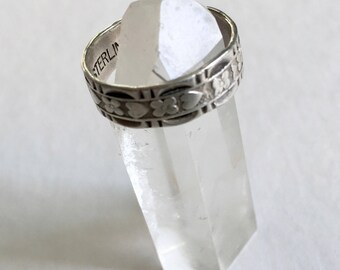 vintage sterling Clark and Coombs ring, size 6.75