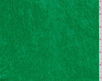 Spring Green Crushed Velour, Fabric By The Yard