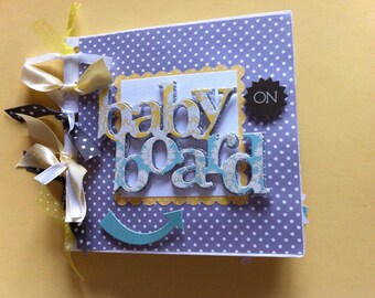 Gift for mommy to be brag book scrapbook album Pregnancy scrapbook baby shower gift premade grandma brag book