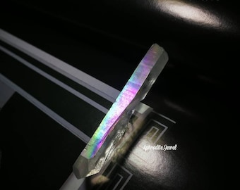 Angel Aura Quartz, Rainbow Aura, Titanium Quartz