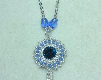 Blue Heart Necklace