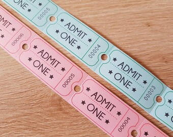 100x *Admit One* Ticket Stubs