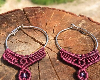 Earrings Boho Chic by artkimiamacrame