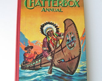 Chatterbox Annual children's book, kid's activity book, story book, games book, puzzle book, 1953 kid's book