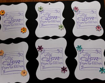 Assorted Gift Tags- With Love From the Kitchen of