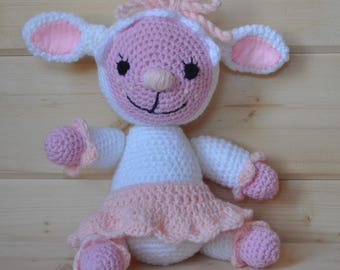 Sheep baby blanket: cuddly, sheep wool oeko-tex, birthday gift, toy doctor
