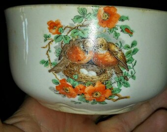 Vintage Little Bowl with Robins ~ Ransom
