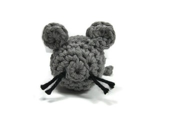 Crocheted Cotton Mouse Cat Nip Toy Made to Order