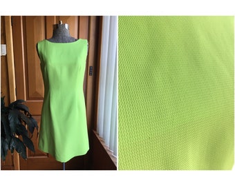 Mod 1960’s lime green shift dress - size S