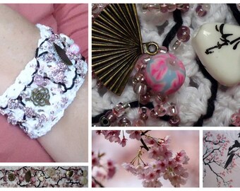Japanese inspired Cuff Bracelet
