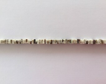 Brush Agate Square Beads 4-6mm 8"