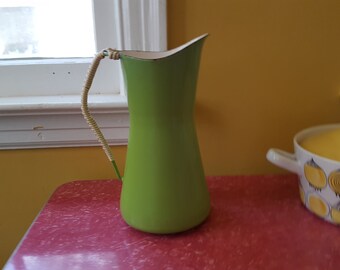 Rare Dansk Kobenstyle Quistgaard Lime Enamelware Pitcher