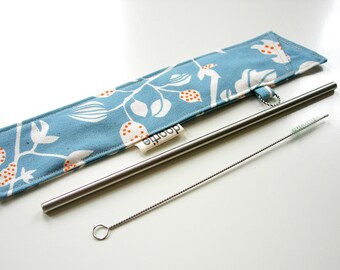 Reusable straw pouch. Straw case.