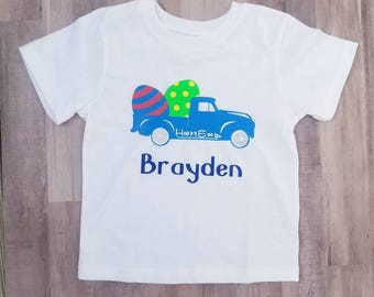 Boys monogrammed Easter shirt , baby Easter shirt