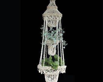 Hanging Shell Chandelier - Vintage Shell Planter
