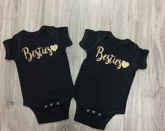 Besties Onesie Best Friend Onesie Bestie Shirt