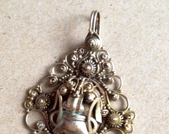 Balinese silver Jewelry-Vintage pendant-dragon-silver-Traditional