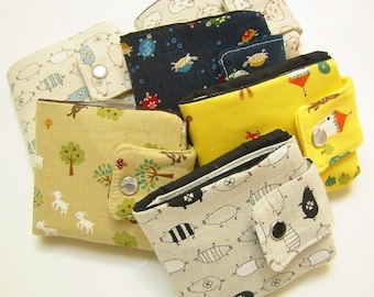 Custom Fabric Wallet | Vegan wallet | Billfold Wallet | Wallet
