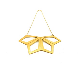 Geometric Flower Necklace