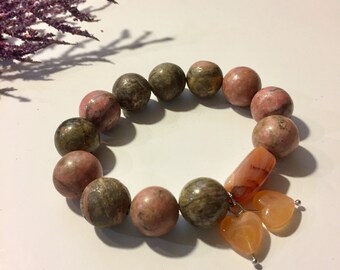 Marbled Hearts Bracelet