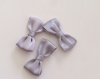 Gray bow tie colour 40 mm