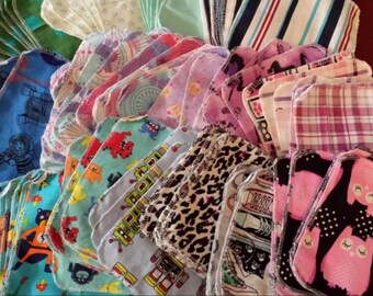 Cotton flannel wipes bundle