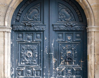 Paris Photography, “Marais Door” Paris Print, Large Art Print Fine Art Photography, Old Door Photo, Portrait Paris Decor