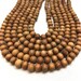 8mm 15 Inch strand - 54 beads- Pure Natural Untreated Sandalwood Beads, Sandalwood, Sandalwood strand, Upolished Sandalwood Beads