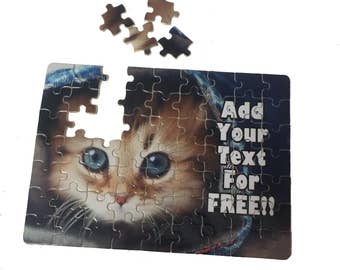 Personalised Cardboard Jigsaw Puzzle, Educational Gift, Photo Gift, Stocking Filler, Child's Party Gift, Customised Photo Collage Jigsaw