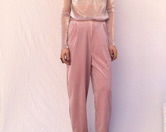 Nakoon pink velvet trousers