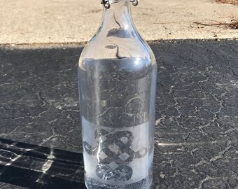 Hand-etched Celtic Knot Bottle