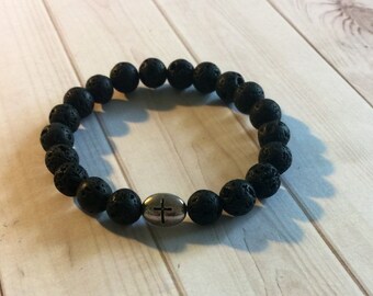 Diffuser bracelet , cross bracelet