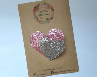 Double Hearts Hair Clip-baby-toddler-girls