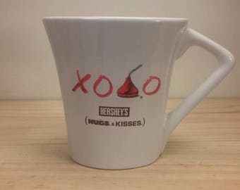 Very Fun Oval Shaped Hershey's Kisses Vintage Mug for the Chocolate Lover! Excellent Condition!