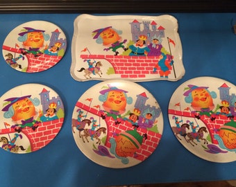 Vintage tin tea set