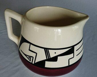 Mountain Glazed Pottery Pitcher #30 by Cayatineto