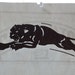 Small Black Panther Vintage Iron On Heat Transfer