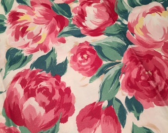 Pink Peony Polished Cotton