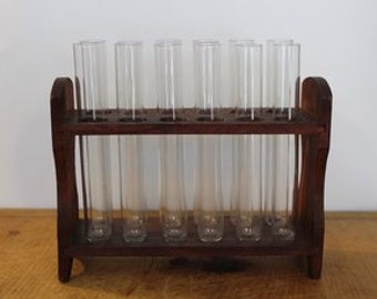 Test Tube Rack with Glass Tubes