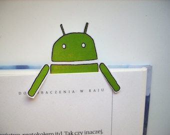 Android bookmark - green, bookmark for book