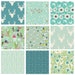 Quilting Fabric Collection with Deer and Succulents | Woodland | Blue Green | Hello Bear, Succulence, Morning Walk | AGF