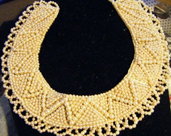 Antique Victorian Pearl Collar Choker or Necklace