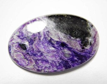 Beautiful- Purple Russian charoite gemstone, Natural charoite cabochon gemstone, charoite loose stone, charoite loose gemstone 65 Cts. R-22