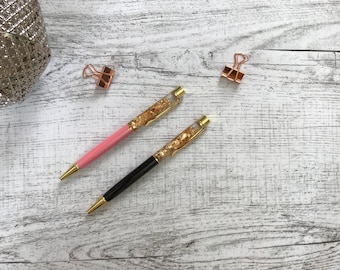 Ballpoint pen Pink & Black Golden