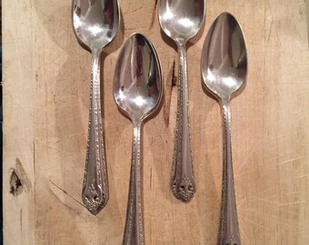 8 Holmes & Edwards Lovely Lady Teaspoons