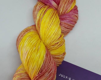 Lolipop - hand dyed yarn, 4pl merino/nylon 85/15 sock yarn