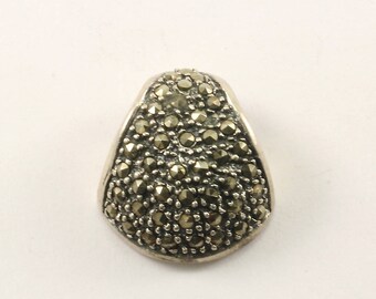Vintage Marcasite Pendant 925 Sterling Silver PD 2300